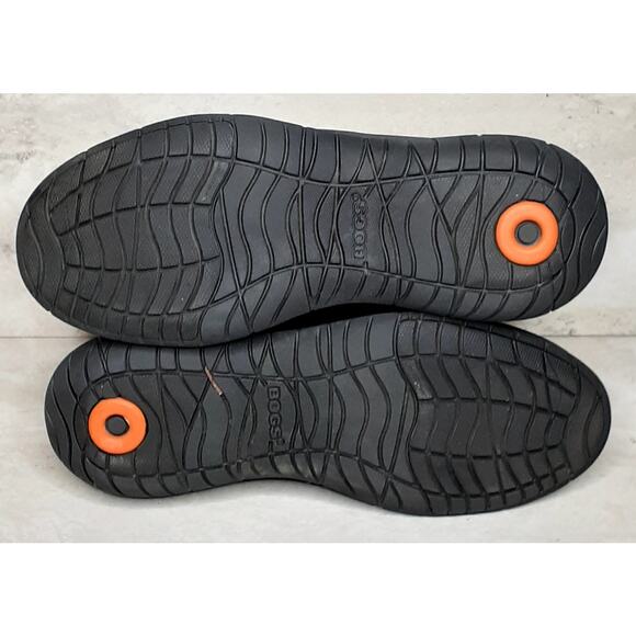 Mens Bogs Ankle Boots Black Size 9 Leather Waterproof - Picture 8 of 10